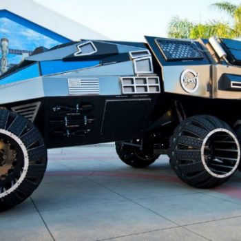The Latest Concept for  NASA Mars Rover is  28 Foot-Long Six-Wheel-Drive Batmobile!
