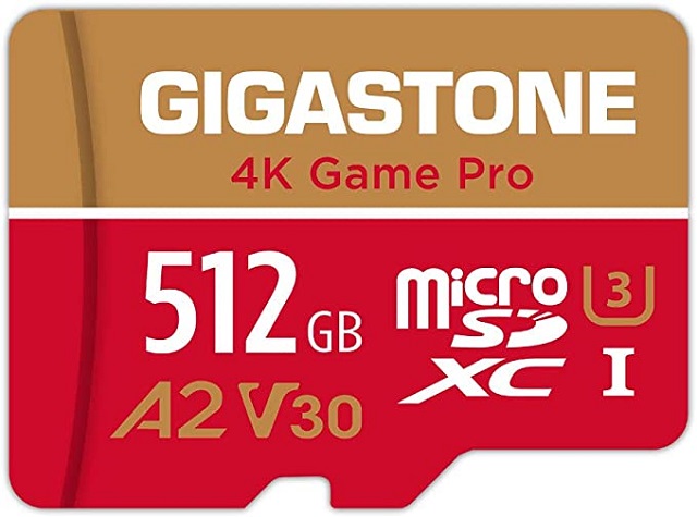 Gigastone Gaming Plus 512GB MicroSD Card